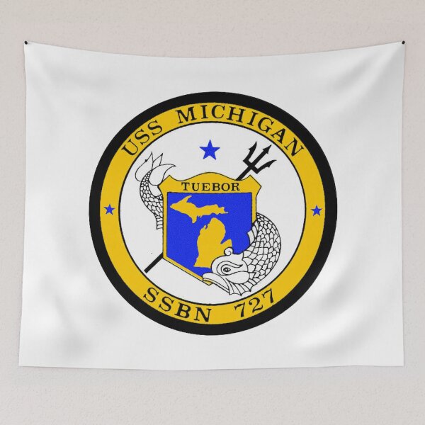 Item preview, SSBN 727 USS Michigan Crest designed and sold by Nikki SpaceStuffPlus.