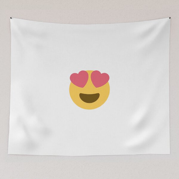Item preview, smiling face with heart-shaped eyes emoji designed and sold by Winkham.