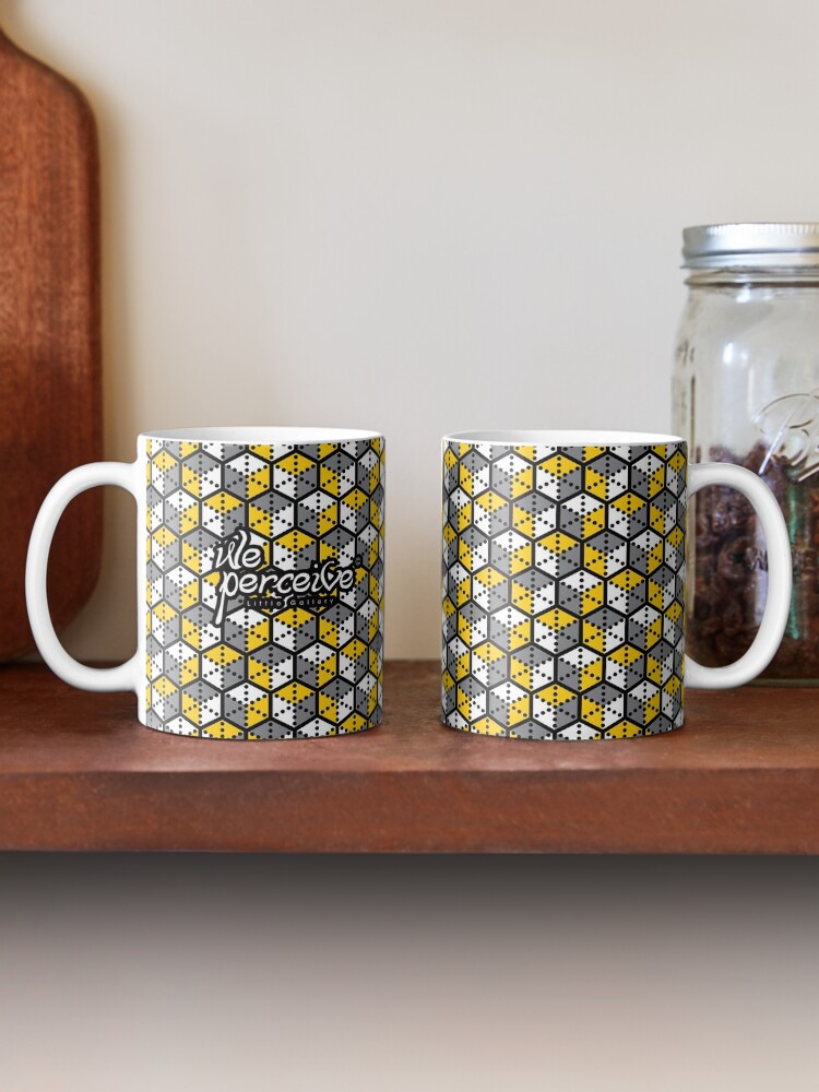 Alternate view of Geometric Cubes Mug