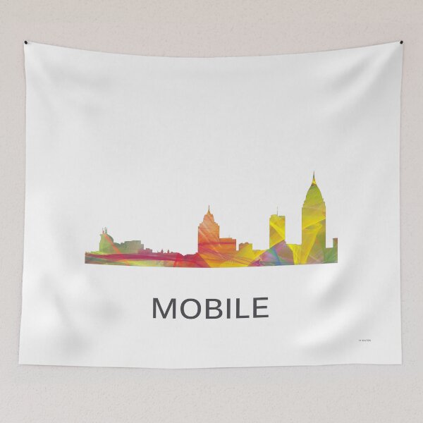 Item preview, Mobile, Alabama Skyline WB1 designed and sold by Marlene Watson-Hall.