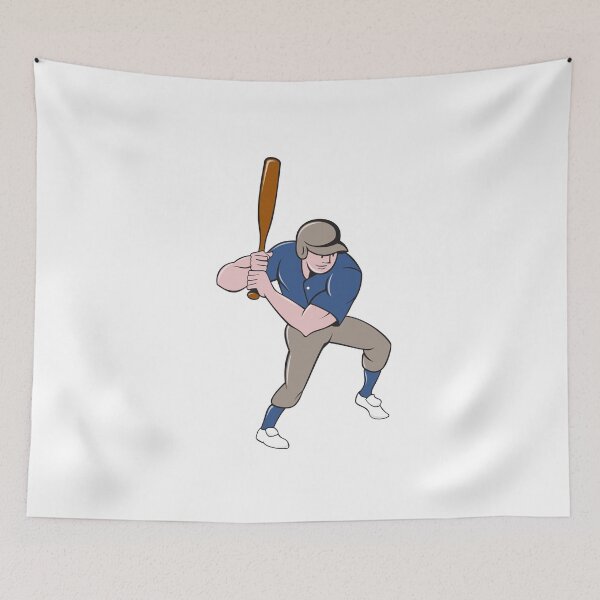 Item preview, Baseball Player Batting Isolated Cartoon designed and sold by patrimonio.