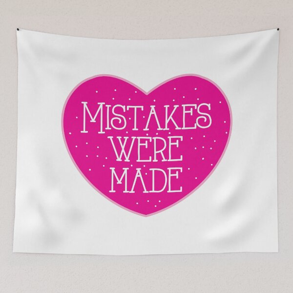 Item preview, Mistakes were made (pink heart) designed and sold by jazzydevil.