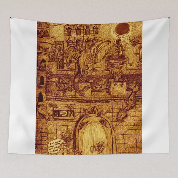 Item preview, The Gargoyles' NighT designed and sold by pinkyjainpan.