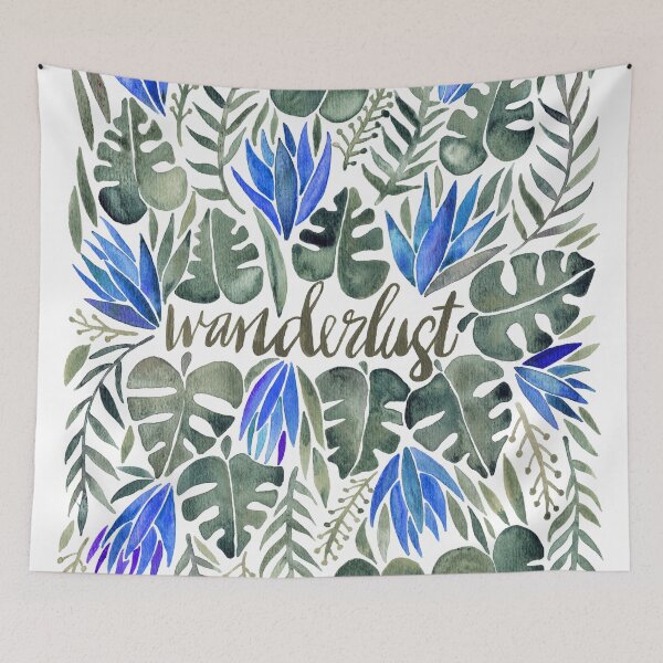 Item preview, Tropical Wanderlust – Periwinkle designed and sold by Cat Coquillette.