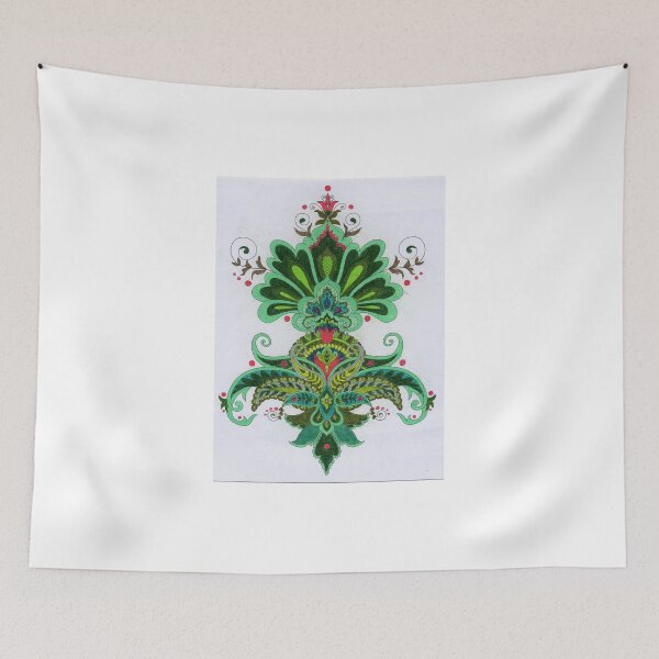 Item preview, green paisley  designed and sold by Mirima.