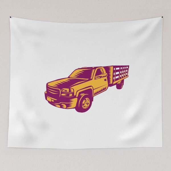 Item preview, Pick-up Truck Woodcut designed and sold by patrimonio.