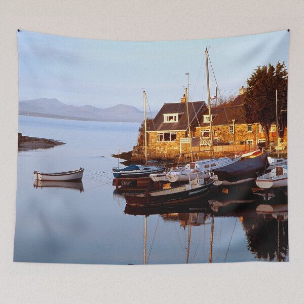 Item preview, GRHA Abersoch inner harbour with Compass cottage. designed and sold by Turtle  Photography.