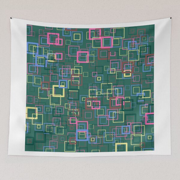 Item preview, Pop art retro pop squares green designed and sold by aapshop.