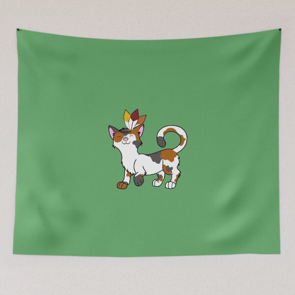 Item preview, Thanksgiving Calico Cat with Indian Headdress designed and sold by Grifynne.
