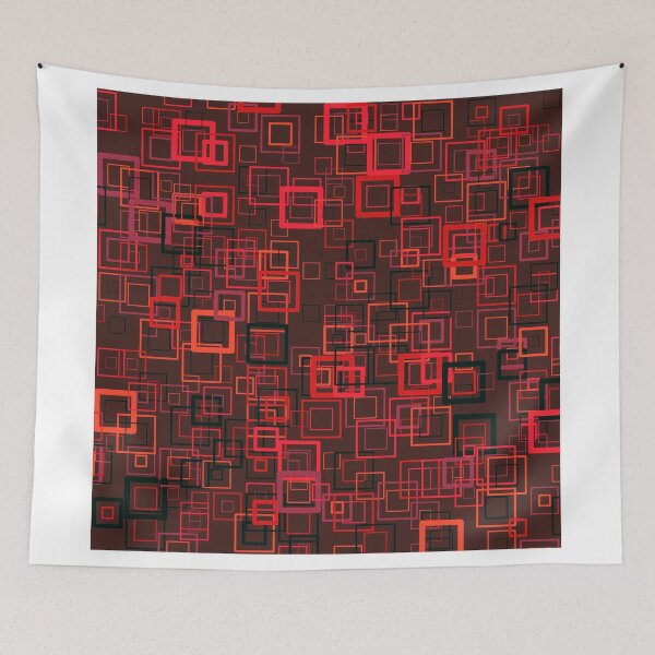 Item preview, Pop art retro pop squares red designed and sold by aapshop.