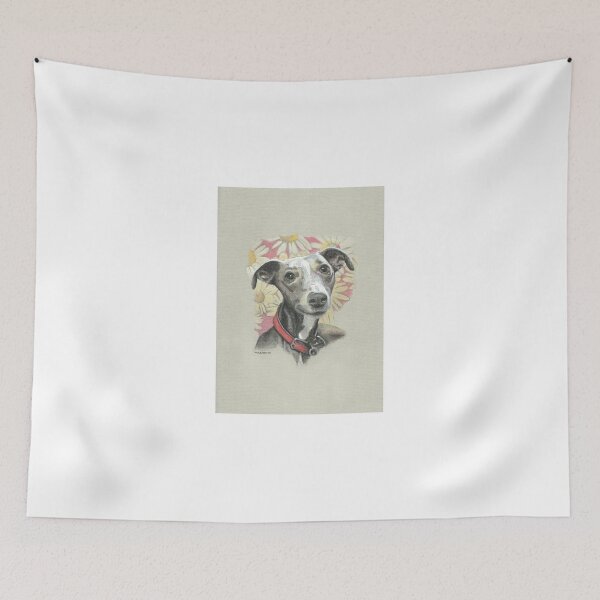 Item preview, Roxy the little grey whippet designed and sold by micheleashby.