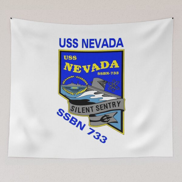 Item preview, USS Nevada (SSBN-733) Crest designed and sold by Nikki SpaceStuffPlus.