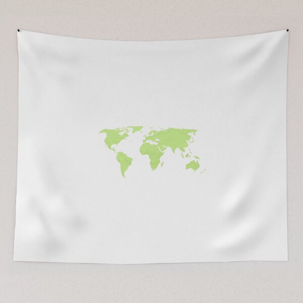 Item preview, Simple Green World Map designed and sold by Leah Biernacki.