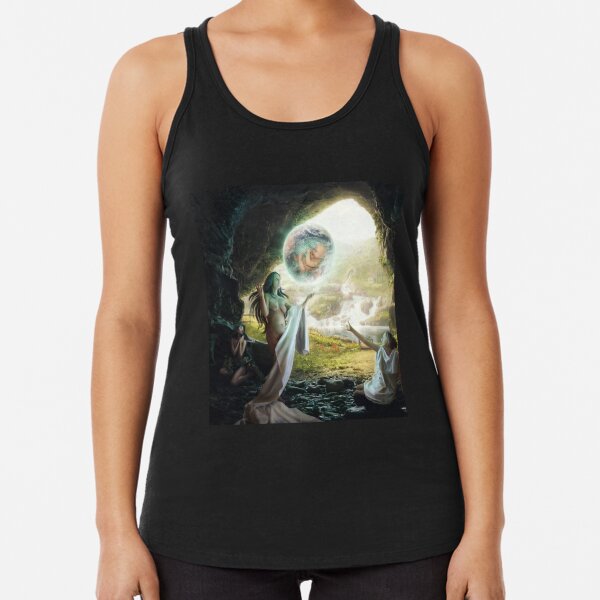 Birth of Zeus - Mythology Art Racerback Tank Top