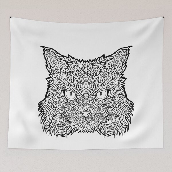 Item preview, Ragamuffin Cat - Complicated Coloring designed and sold by complicolor.