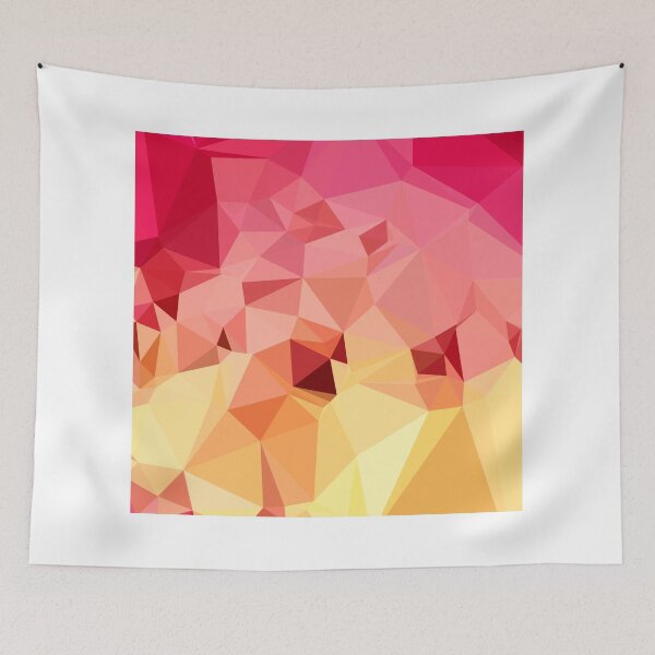 Aperçu de l'œuvre Rose Bonbon Pink Abstract Low Polygon Background créée et vendue par retrovectors.