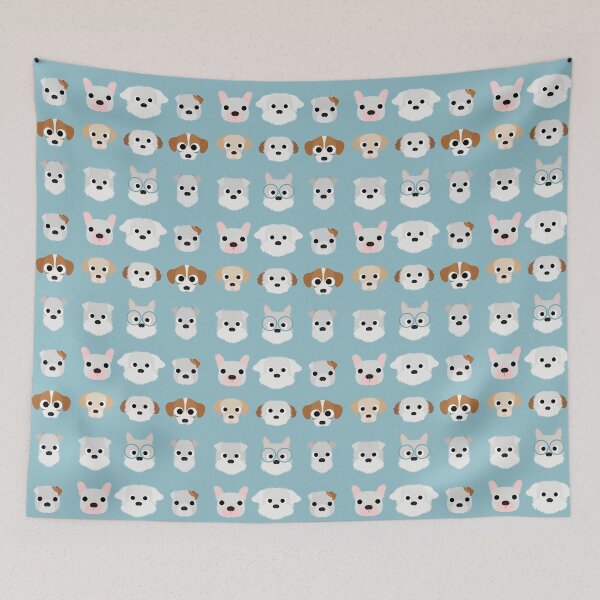 Item preview, Sweet Puppies on Pastel Background designed and sold by pugmom4.