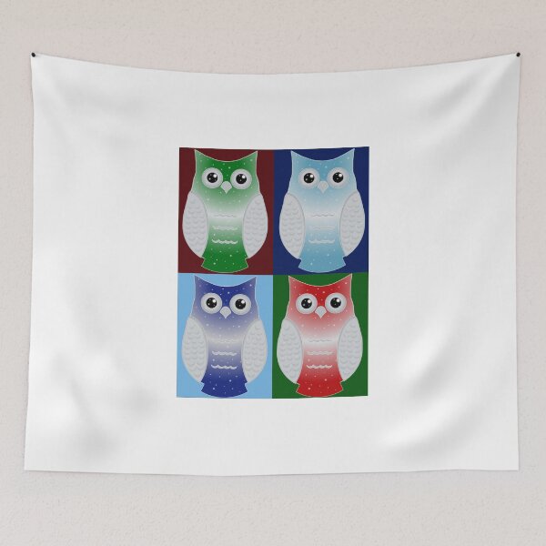 Item preview, Snow Owls Patchwork designed and sold by shaneisadragon.