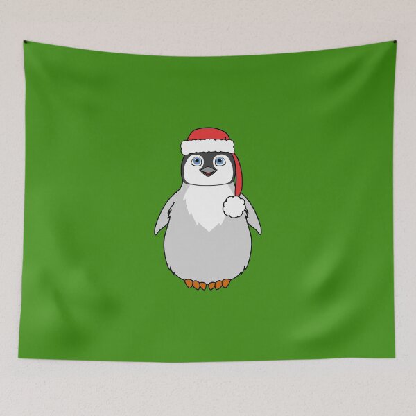 Item preview, Christmas Penguin with Red Santa Hat designed and sold by Grifynne.