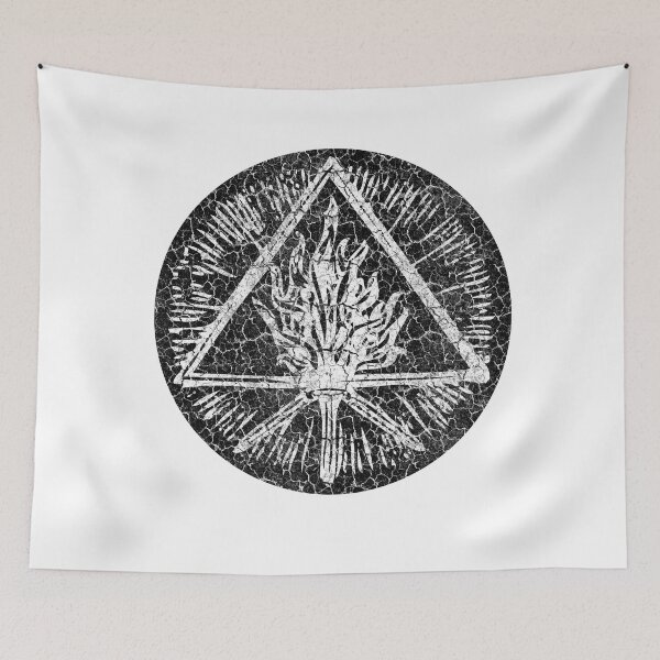 Item preview, ANCIENT FIRE SYMBOL - extreme black distress *awesome UNLISTED designs in my portfolio* designed and sold by sleepingmurder.
