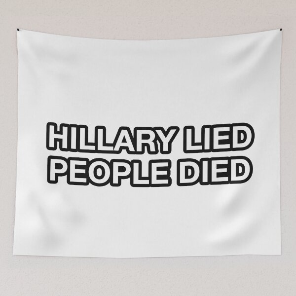 Item preview, HILLARY LIED PEOPLE DIED designed and sold by memespam.