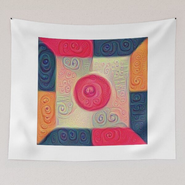 Item preview, DeepDream Color Squares Visual Areas 5x5K v18 designed and sold by blackhalt.