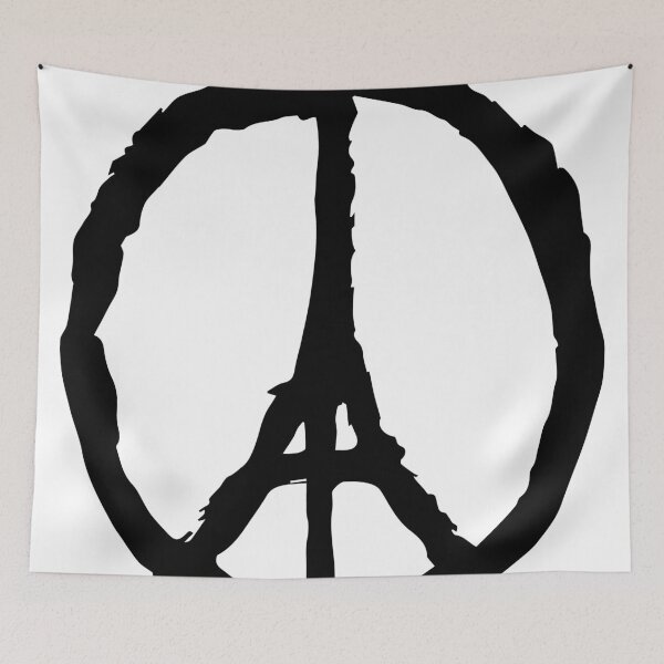 Item preview, Peace for Paris - black - paix pour Paris - Pray designed and sold by welikestuff.