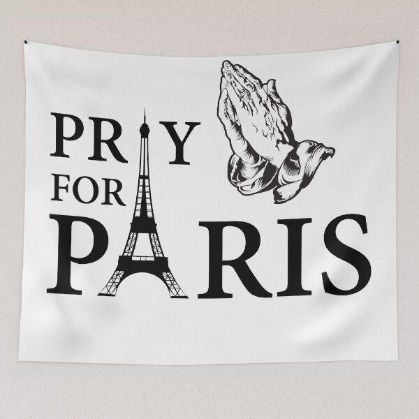 Item preview, Pray for Paris - prier pour Paris designed and sold by welikestuff.