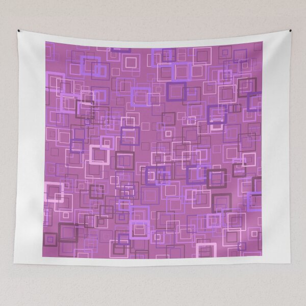 Item preview, Pop art retro pop squares purple designed and sold by aapshop.