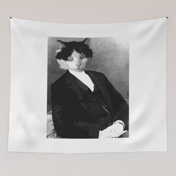 Item preview, Portrait of a Gentlecat designed and sold by mokacat.