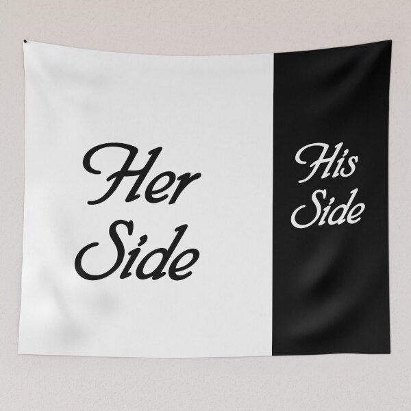 Item preview, Funny Her Side His Side of Bed designed and sold by Rott515.
