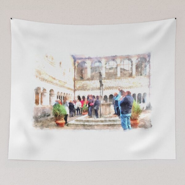 Item preview, Saint Scolastica monastery: cloister designed and sold by Giuseppe Cocco.