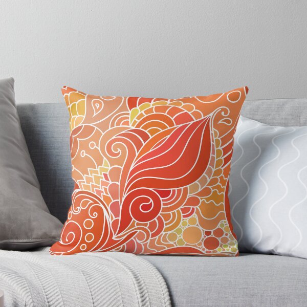 Item preview, Tribal Fire - Modern Hippie Oriental Pattern with Paisley Motives designed and sold by Veronika Bychkova.
