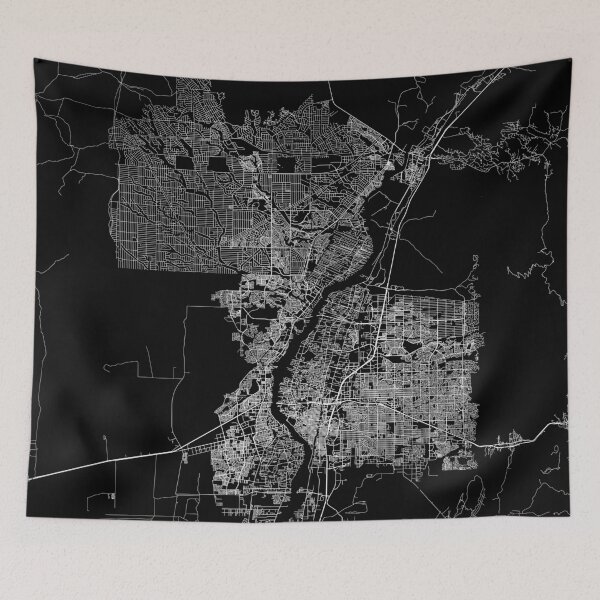 Item preview, Albuquerque map New Mexico designed and sold by linelinelines.
