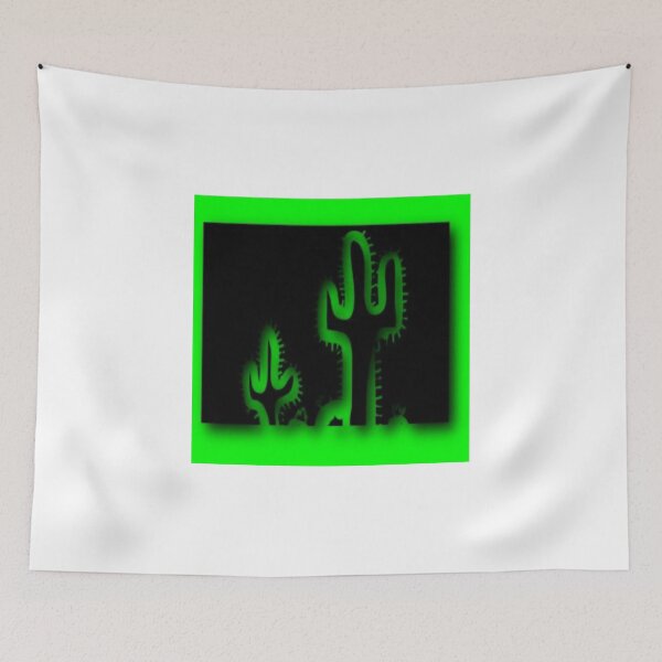 Aperçu de l'œuvre Lime Green and Black Cactus créée et vendue par deleas.