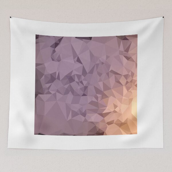 Item preview, Amethyst Blue Orange Abstract Low Polygon Background designed and sold by retrovectors.