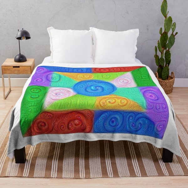 Item preview, DeepDream Color Squares Visual Areas 5x5K v17 designed and sold by blackhalt.
