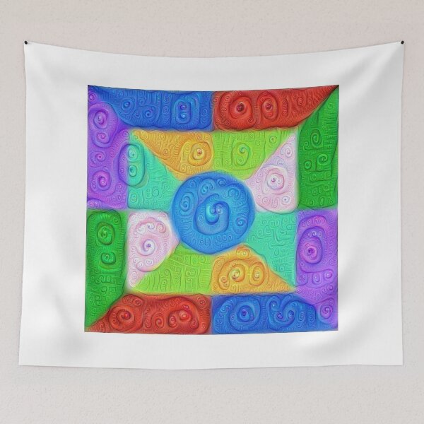 Item preview, DeepDream Color Squares Visual Areas 5x5K v17 designed and sold by blackhalt.