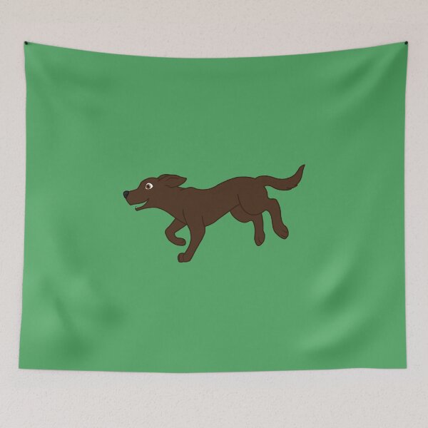 Item preview, Chocolate Labrador Retriever Running designed and sold by Grifynne.