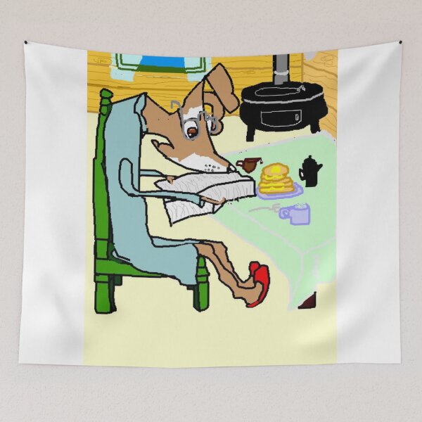 Item preview, Reading The Morning Newspaper designed and sold by pinkyjainpan.