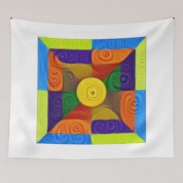Item preview, DeepDream Color Squares Visual Areas 5x5K v1447854295 designed and sold by blackhalt.