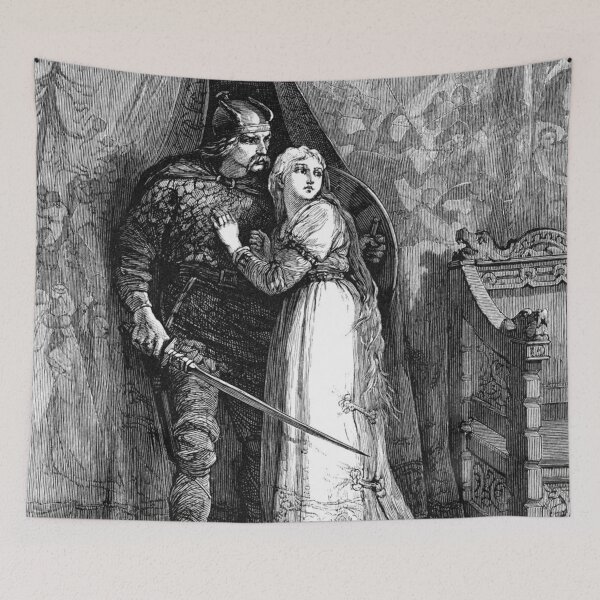 Item preview, Viking Hero Etching Vintage designed and sold by Vintage Designs +.