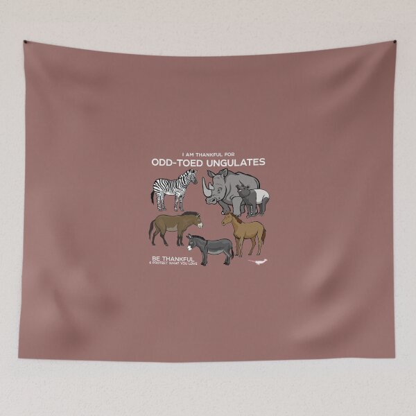 Item preview, I Am Thankful For Odd-Toed Ungulates designed and sold by Peppermint Narwhal.