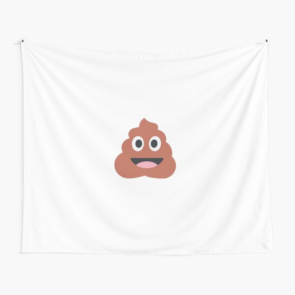 Souriant tas d'Emoji merde Tentures