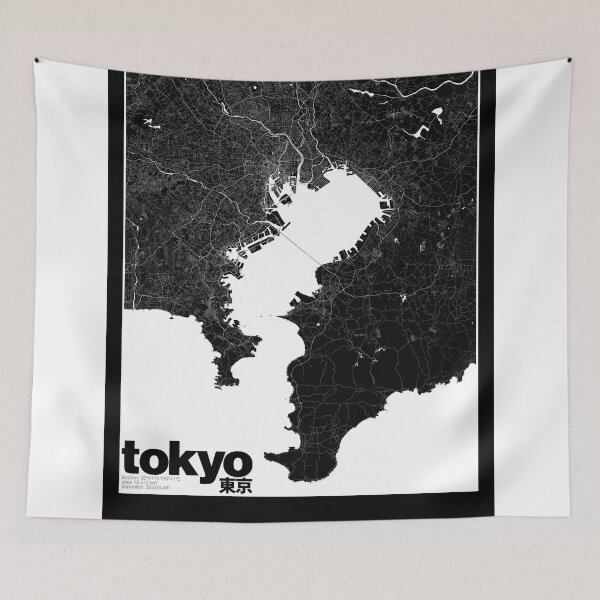 Item preview, Tokyo Map designed and sold by timcostello.