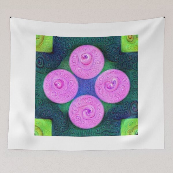 Item preview, #DeepDream Color Squares Circles Visual Areas 5x5K v1448204645 designed and sold by blackhalt.