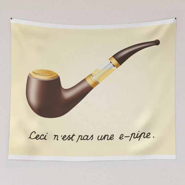 Item preview, Ceci N'Est Pas Une E-Pipe designed and sold by Vapeorama.