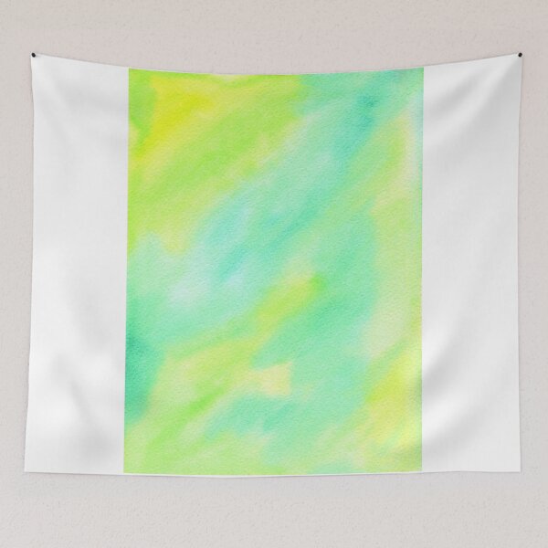 Item preview, Hand-Painted Abstract Watercolor Green Yellow Painting designed and sold by Beverly Claire Kaiya.