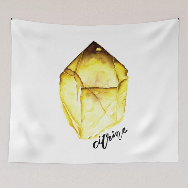 Item preview,  Watercolor Citrine With Calligraphy – November Birthstone designed and sold by sadiesavesit.