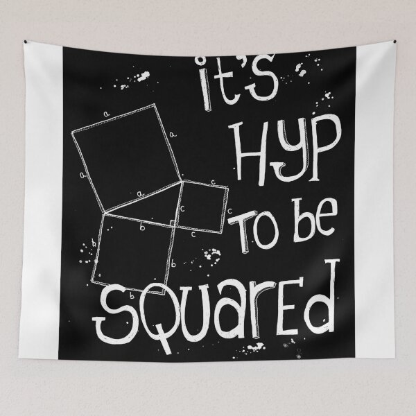 Item preview, It's Hyp to be Squared (white) designed and sold by funmaths.